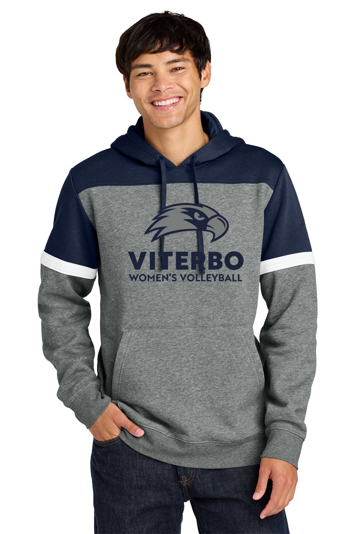 Viterbo Sport-Tek® Drive Fleece Colorblock Hoodie