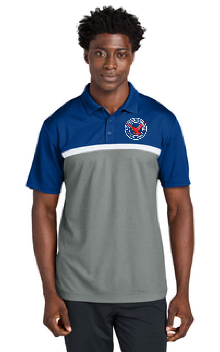 G-E-T Sport-Tek® UV Micropique Colorblock Polo