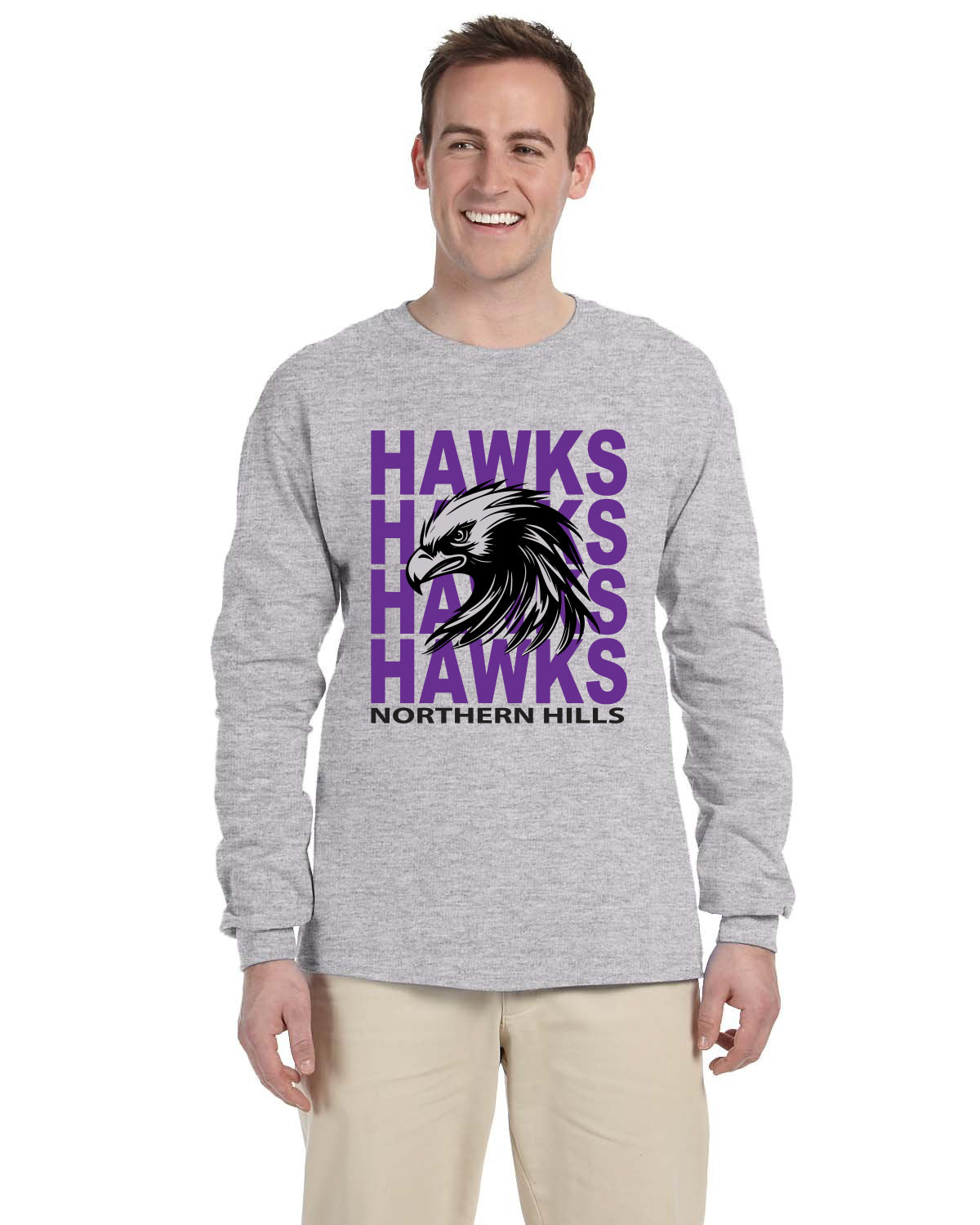 Cotton Long Sleeve HAWKS FULL