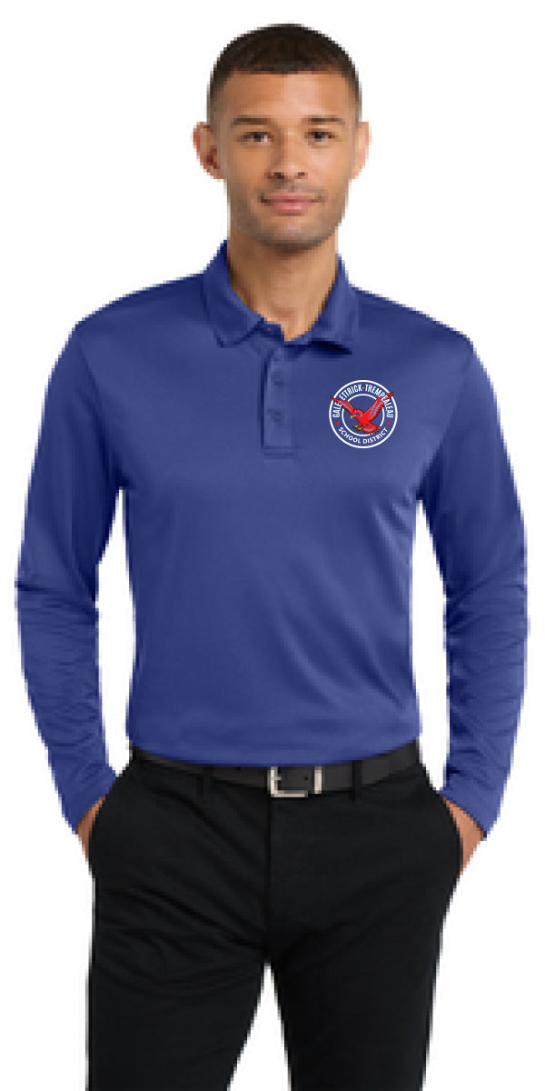 G-E-T Port Authority® Silk Touch™ Performance Long Sleeve Polo