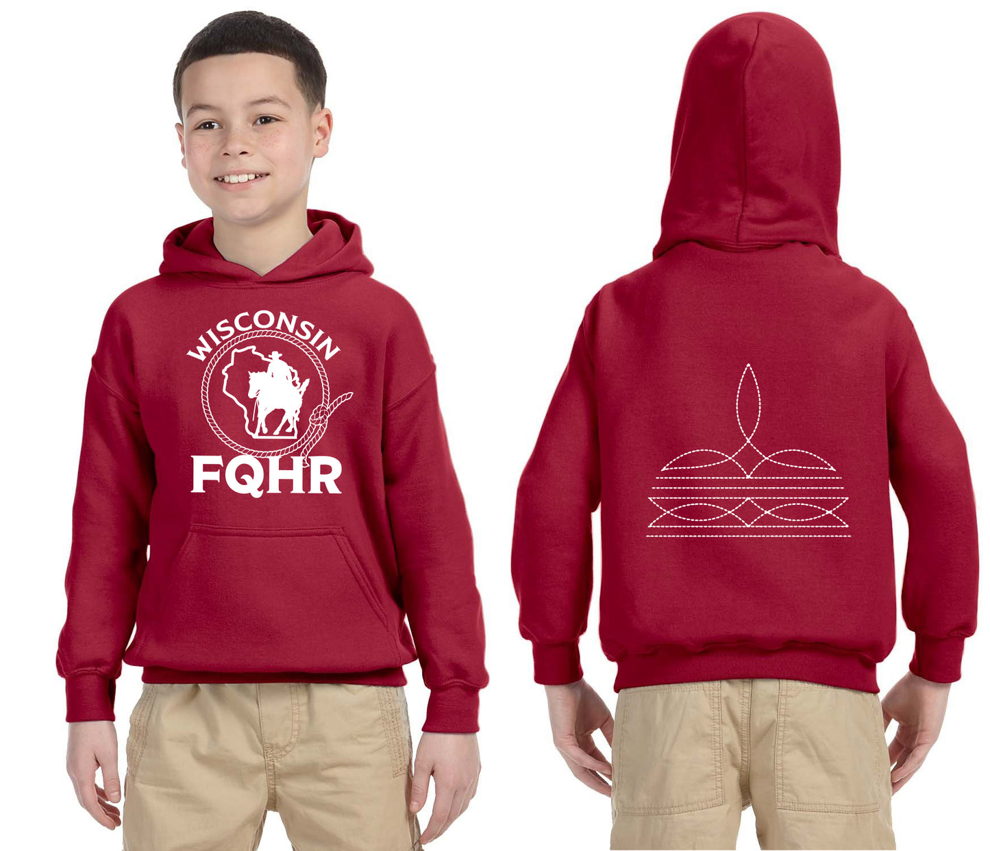 Youth Hooded Sweatshirt-W