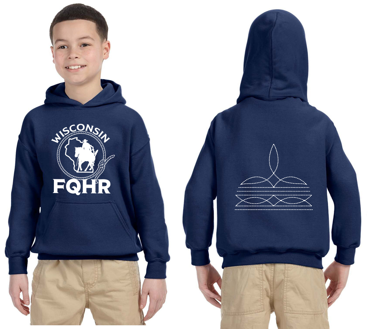Youth Hooded Sweatshirt-W
