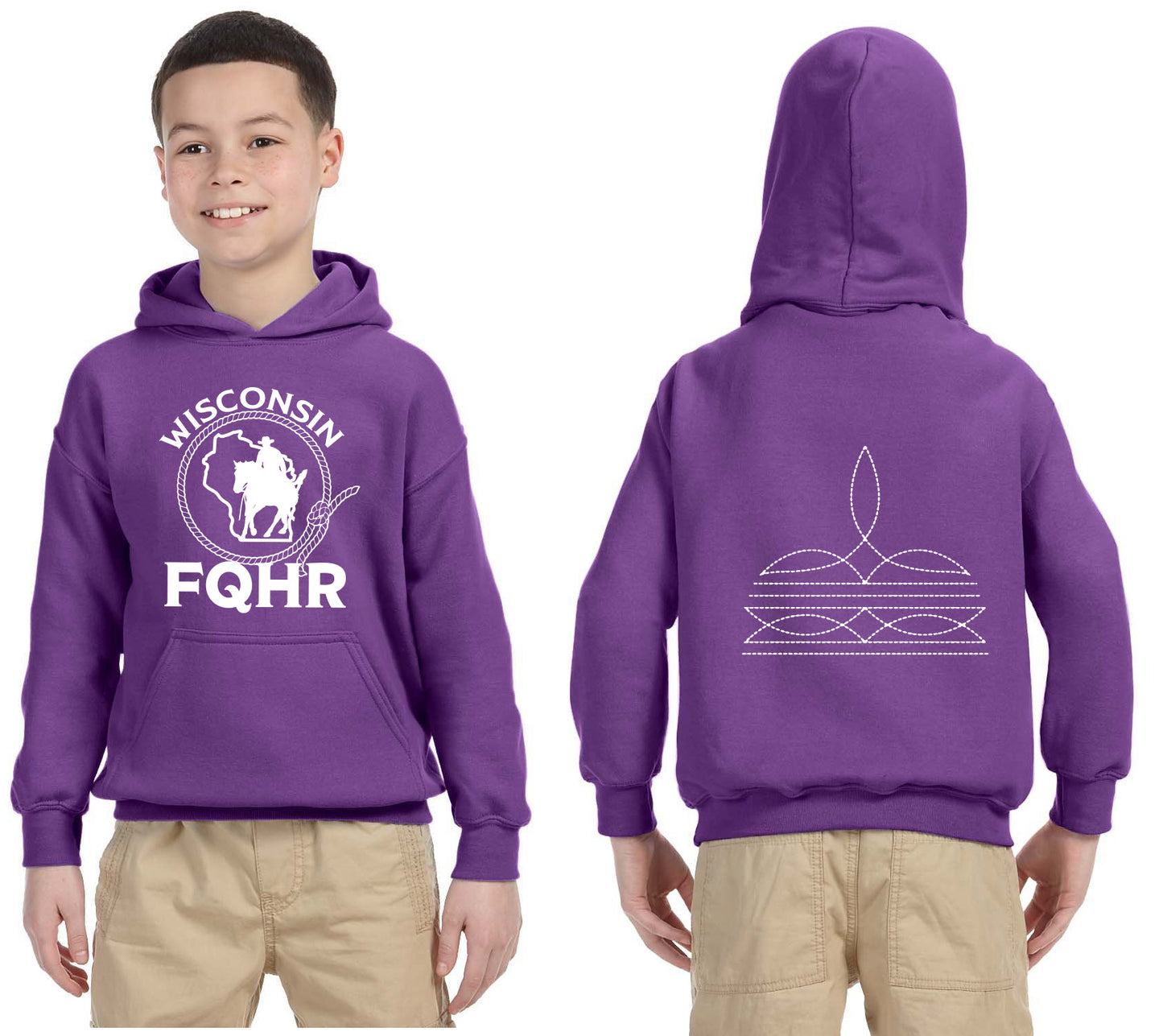 Youth Hooded Sweatshirt-W