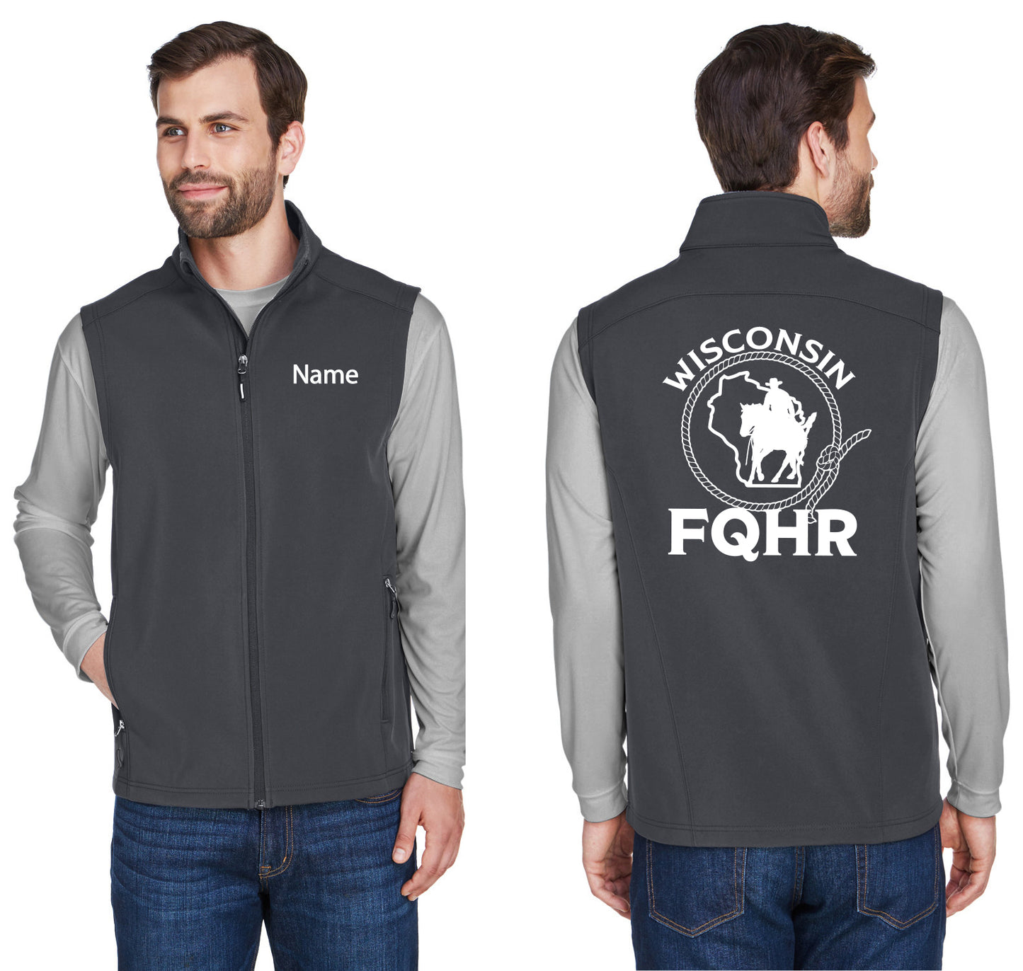 Men's Cruise Two-Layer Fleece Bonded Soft Shell Vest
