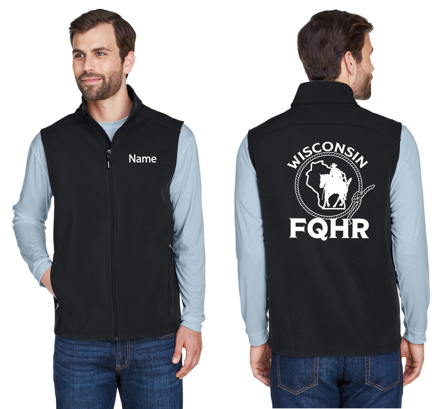 Men's Cruise Two-Layer Fleece Bonded Soft Shell Vest