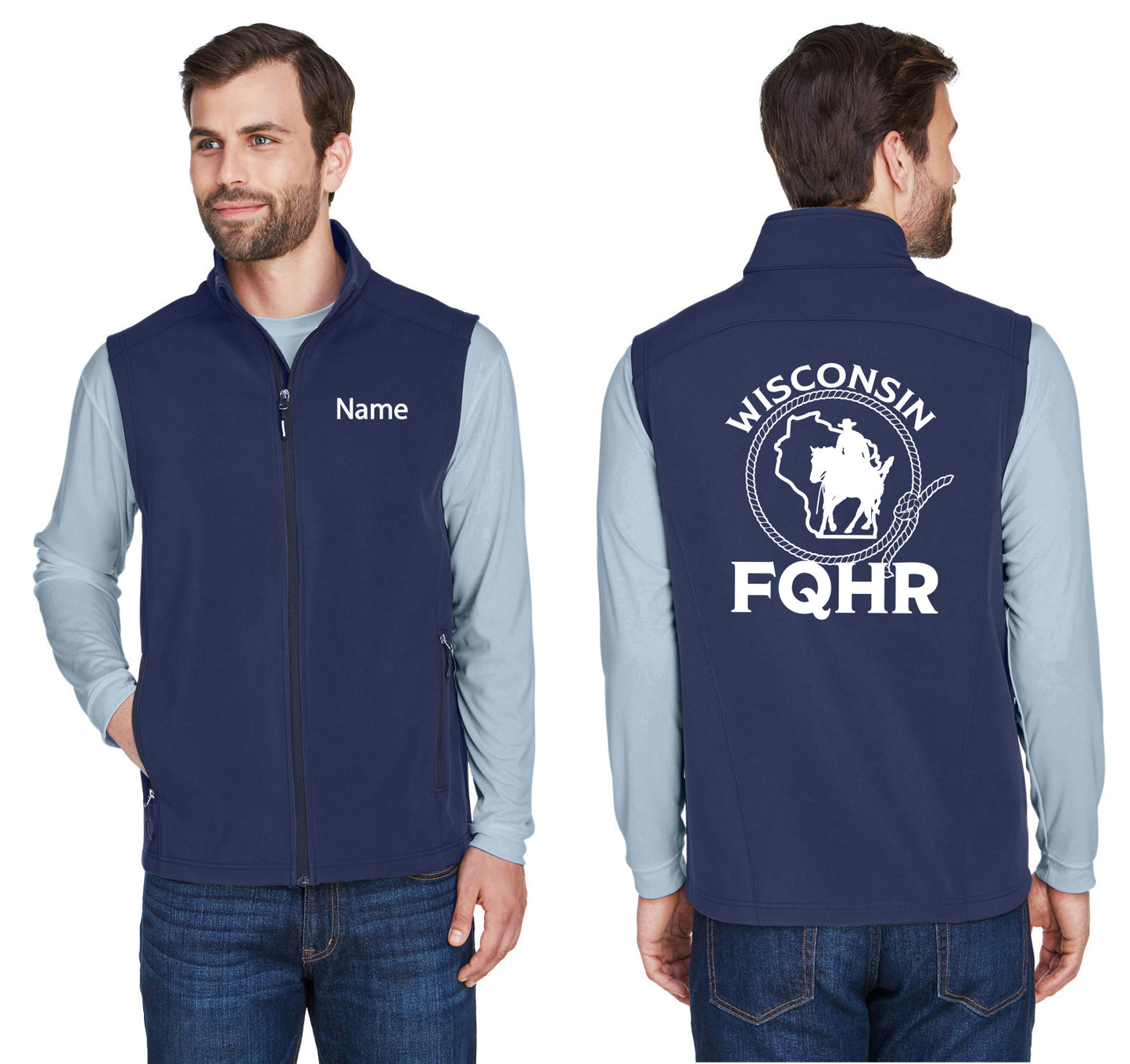 Men's Cruise Two-Layer Fleece Bonded Soft Shell Vest