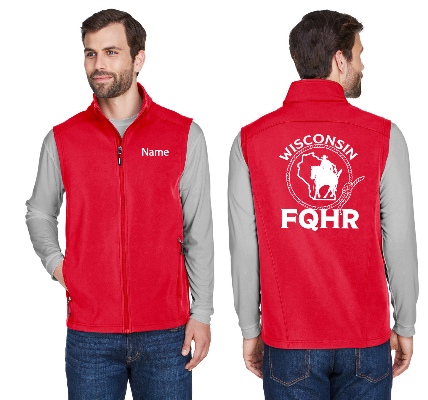 Men's Cruise Two-Layer Fleece Bonded Soft Shell Vest