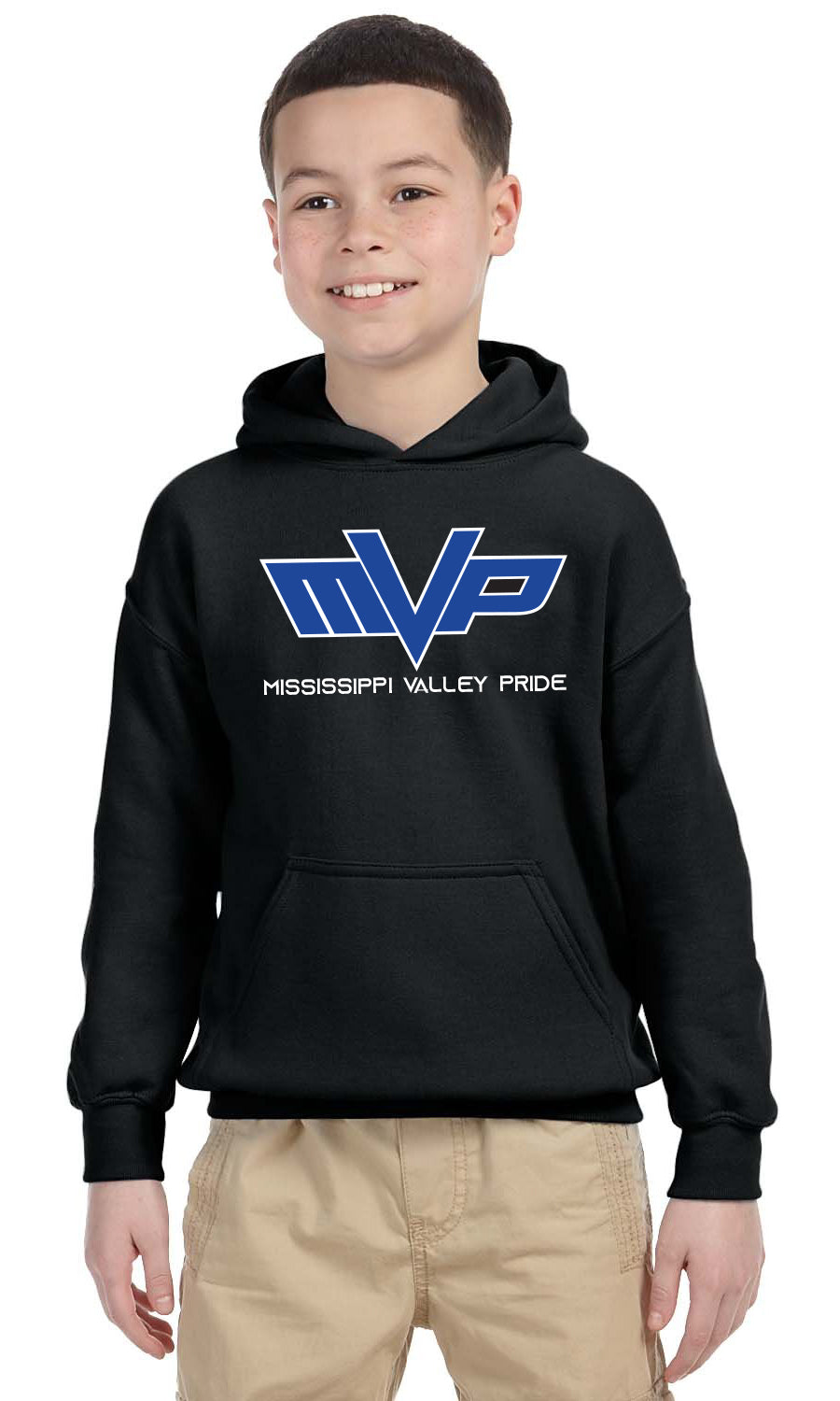 Youth Cotton Hooded Sweatshirt