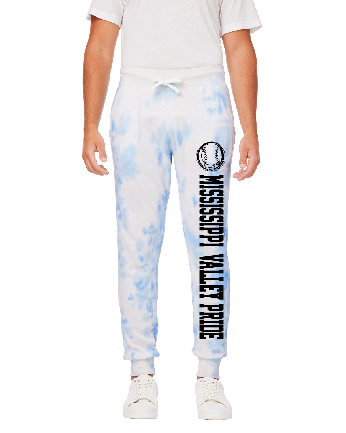 J America Adult Tie Dye Fleece Jogger