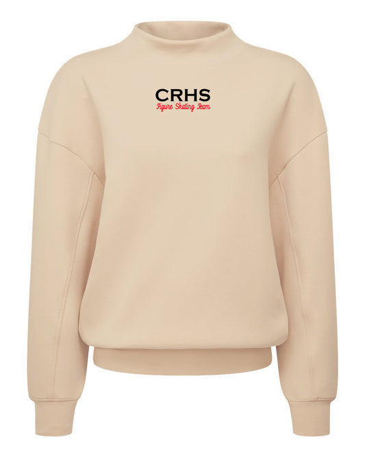 CRHS Women's Luxe Mock Neck Sweatshirt-Embroidered