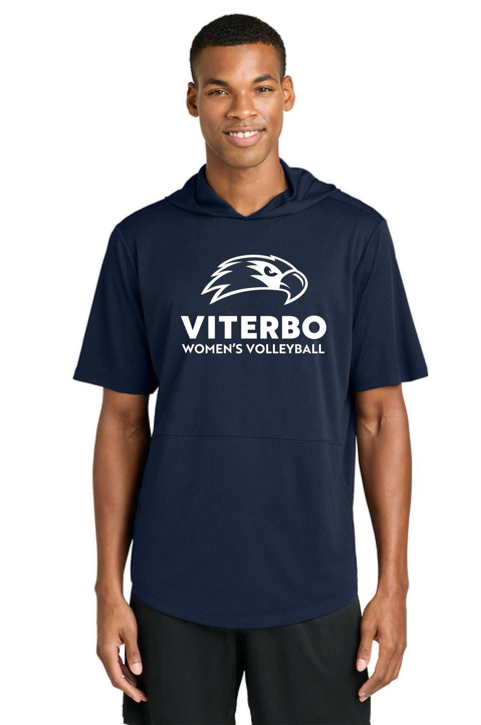Viterbo Sport-Tek® Club Short Sleeve Hoodie