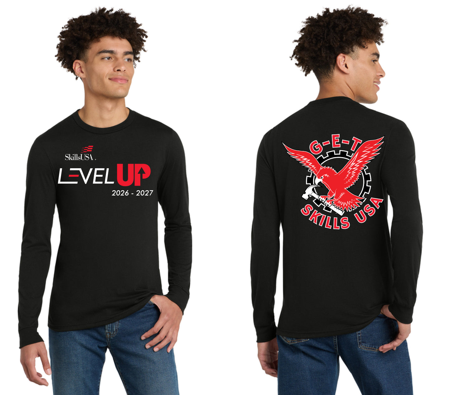 G-E-T- Skills USA Softstyle Long Sleeve T-Shirt