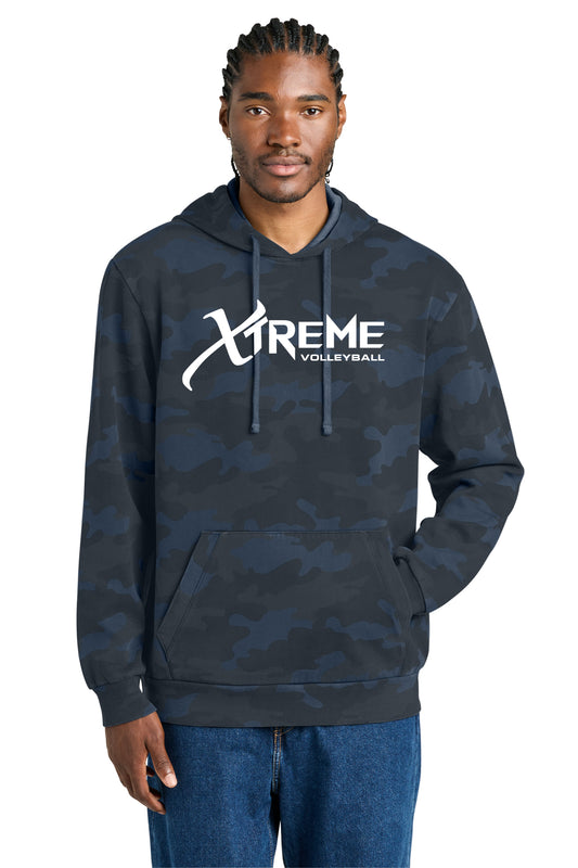 District Wash™ Camo Fleece Hoodie Navy Wash