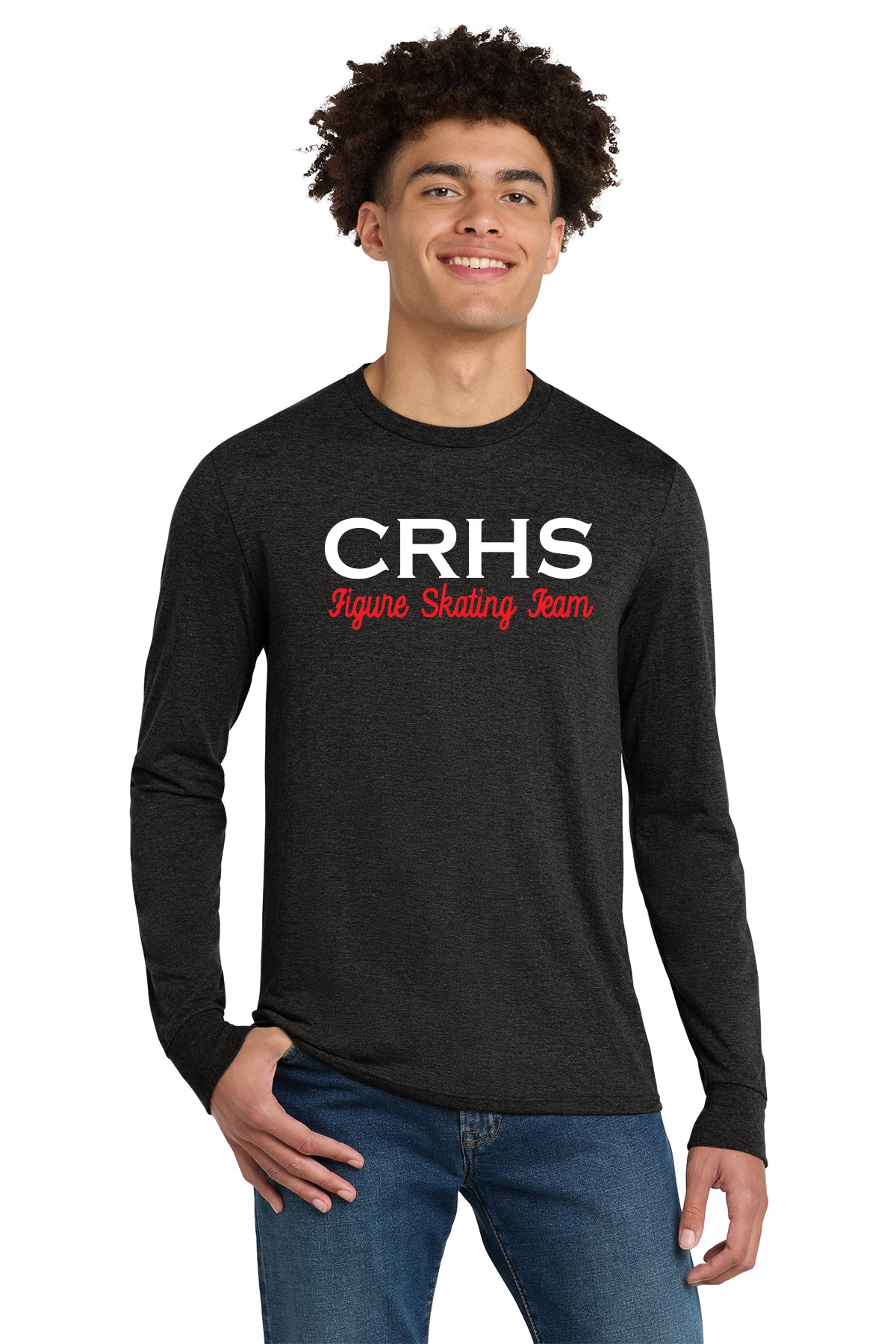 CRHS District® Perfect Tri® Long Sleeve Tee Screen Printed