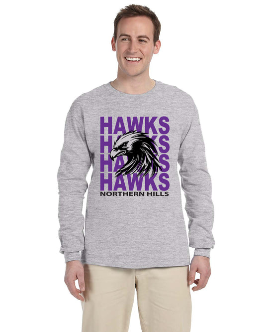 Cotton Long Sleeve HAWKS FULL
