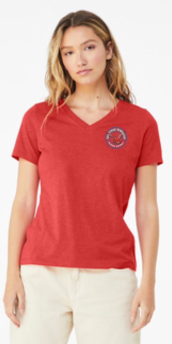 G-E-T BELLA+CANVAS® Women’s Relaxed Jersey Short Sleeve V-Neck Tee