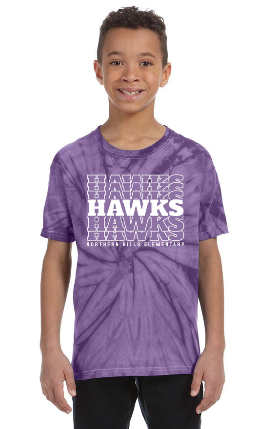 Tie Dye Short Sleeve T HAWKS