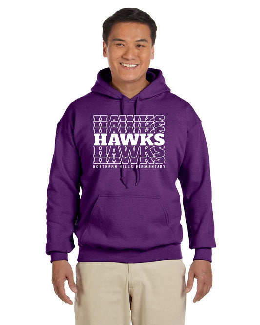 Cotton Hooded Sweatshirt HAWKS