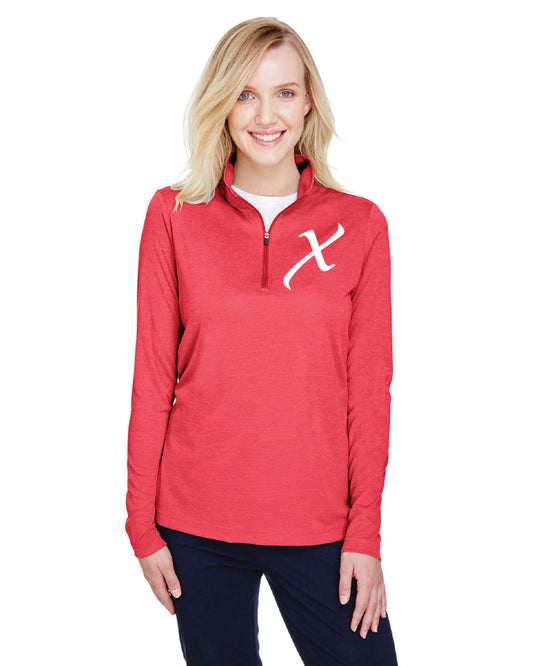 Ladies' Zone Sonic Heather Performance Quarter-Zip