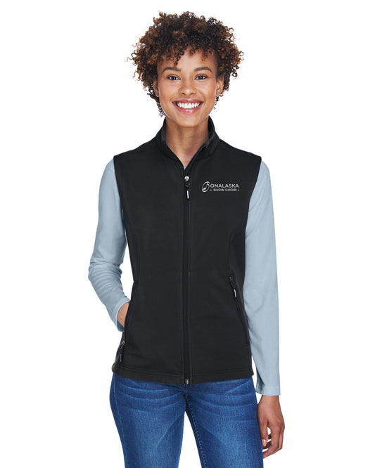 Choirs Core 365 Ladies' Cruise Two-Layer Fleece Bonded Soft Shell Vest